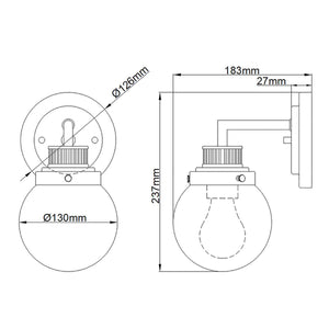 Elstead Lighting - QN-POPPY1-HB-BATH - Wall Light