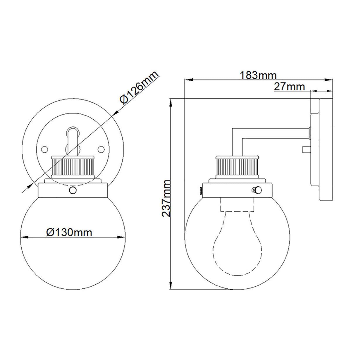 Elstead Lighting - QN-POPPY1-PC-BATH - Wall Light