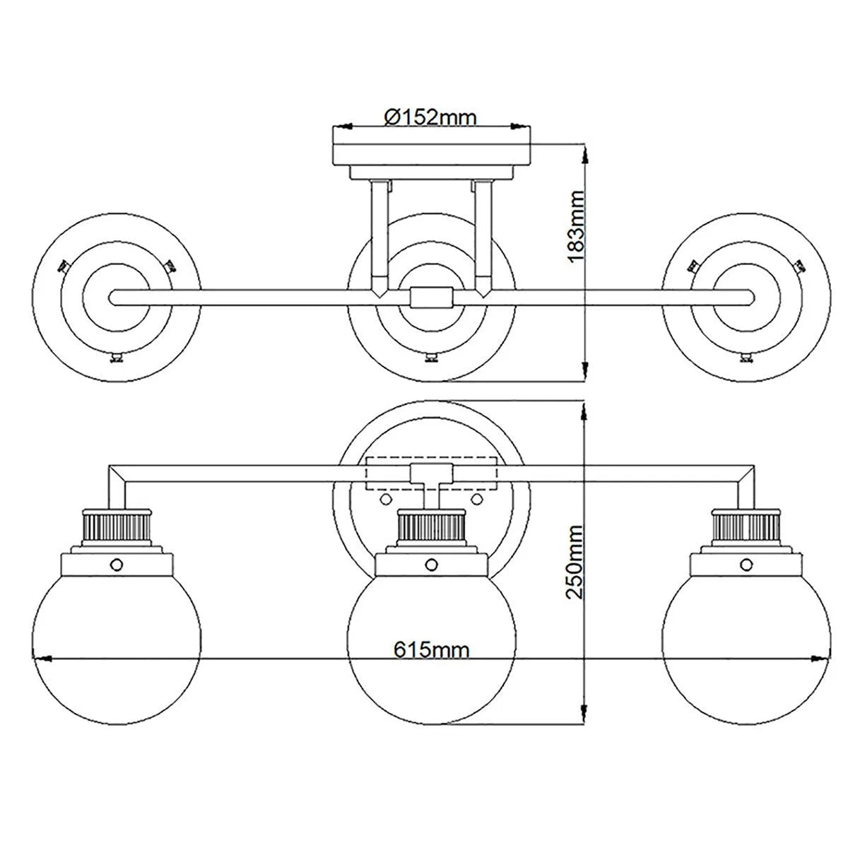 Elstead Lighting - QN-POPPY3-PC-BATH - Wall Light