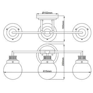 Elstead Lighting - QN-POPPY3-PC-BATH - Wall Light