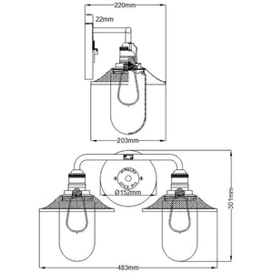 Elstead Lighting - QN-RIGBY2-BATH-PC - Wall Light