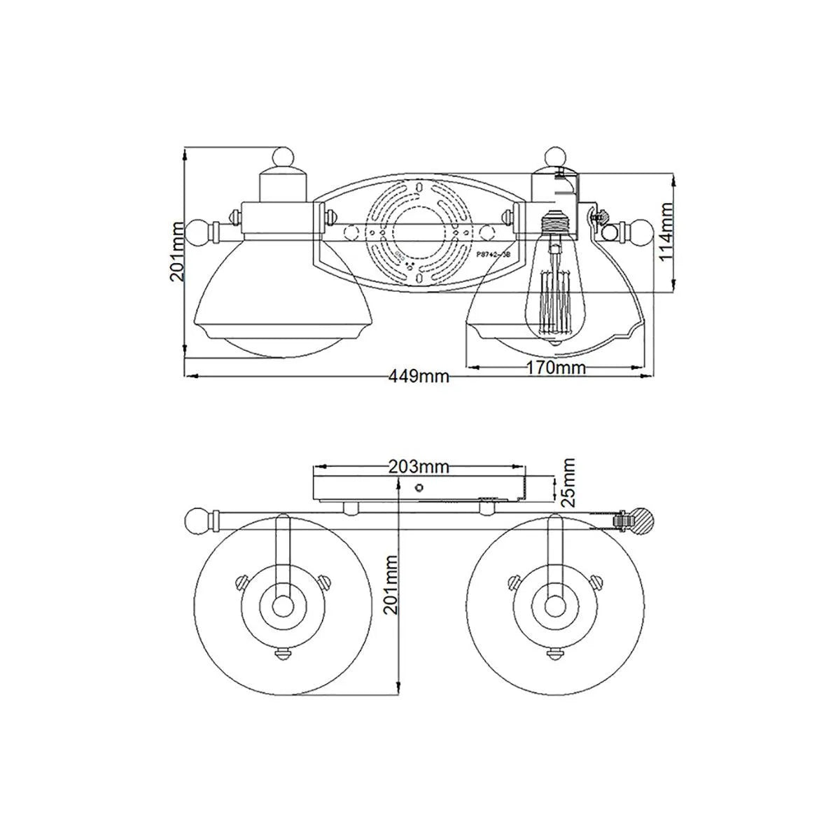 Elstead Lighting - QN-SCHOLAR2 - Wall Light