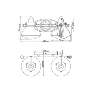 Elstead Lighting - QN-SCHOLAR2 - Wall Light