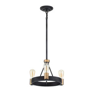 Elstead Lighting - QN-SILAS-3P-DZ - Elstead Lighting Quintiesse Collection Silas 3 Light Pendant/ Semi-Flush from the Silas range. Part Number - QN-SILAS-3P-DZ