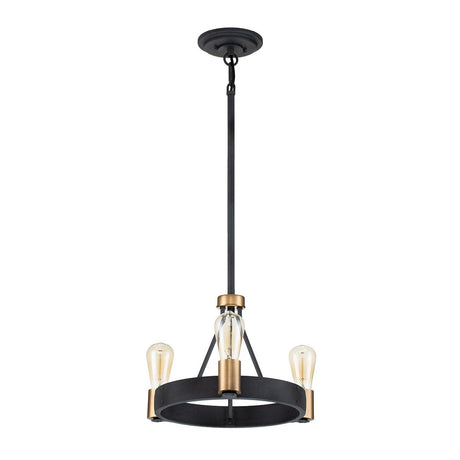 Elstead Lighting - QN-SILAS-3P-DZ - Elstead Lighting Quintiesse Collection Silas 3 Light Pendant/ Semi-Flush from the Silas range. Part Number - QN-SILAS-3P-DZ