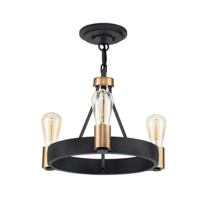 Elstead Lighting - QN-SILAS-3P-DZ - Elstead Lighting Quintiesse Collection Silas 3 Light Pendant/ Semi-Flush from the Silas range. Part Number - QN-SILAS-3P-DZ