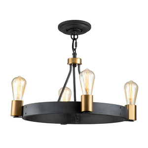 Elstead Lighting - QN-SILAS-4P-DZ - Pendant