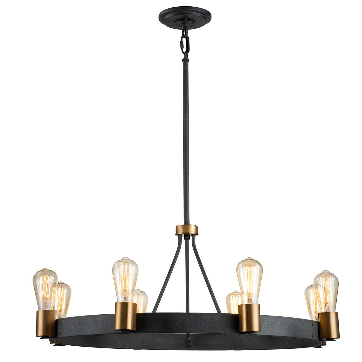 Elstead Lighting - QN-SILAS-8P-DZ - Elstead Lighting Quintiesse Collection Silas 8 Light Pendant/ Semi-Flush from the Silas range. Part Number - QN-SILAS-8P-DZ