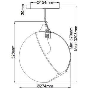 Elstead Lighting - QN-SKYE-1P - Elstead Lighting Quintiesse Collection Skye 1 Light Pendant from the Skye range. Part Number - QN-SKYE-1P