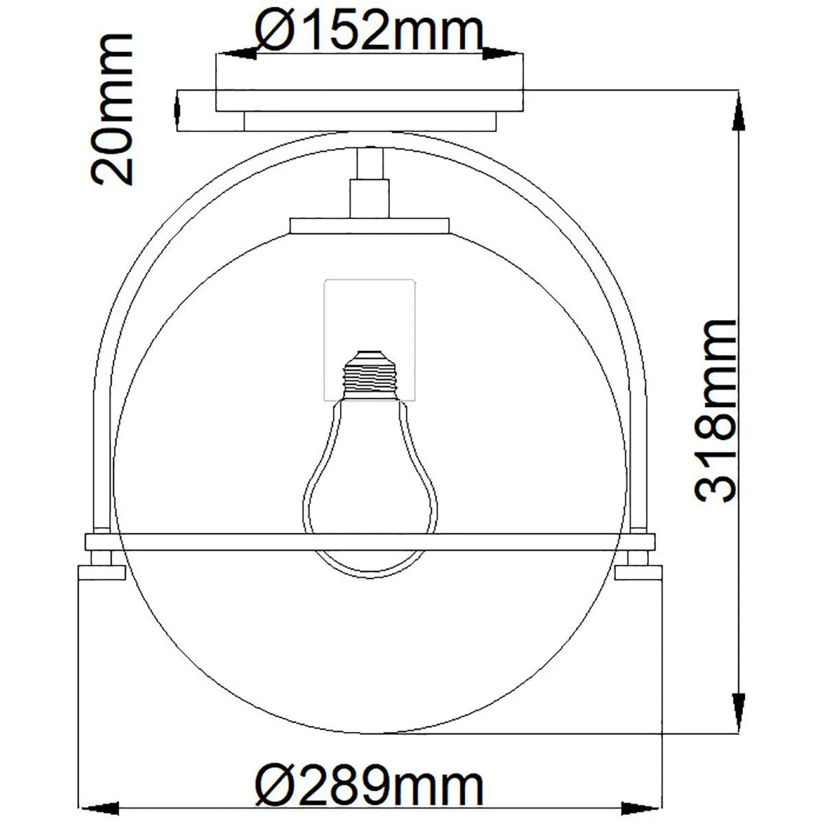 Elstead Lighting - QN-SOMERSET-F-C-BK - Ceiling Flush