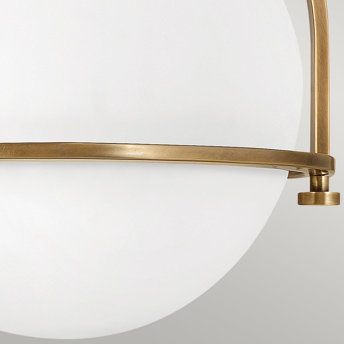 Elstead Lighting - QN-SOMERSET-F-O-HB - Elstead Lighting Quintiesse Collection Somerset 1 Light Flush Mount from the Somerset range. Part Number - QN-SOMERSET-F-O-HB