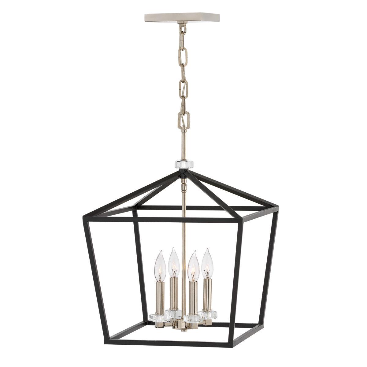 Elstead Lighting - QN-STINSON-4P-L-BK - Elstead Lighting Quintiesse Collection Stinson 4 Light Large Pendant/ Semi-Flush from the Stinson range. Part Number - QN-STINSON-4P-L-BK