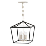 Elstead Lighting - QN-STINSON-4P-L-BK - Elstead Lighting Quintiesse Collection Stinson 4 Light Large Pendant/ Semi-Flush from the Stinson range. Part Number - QN-STINSON-4P-L-BK