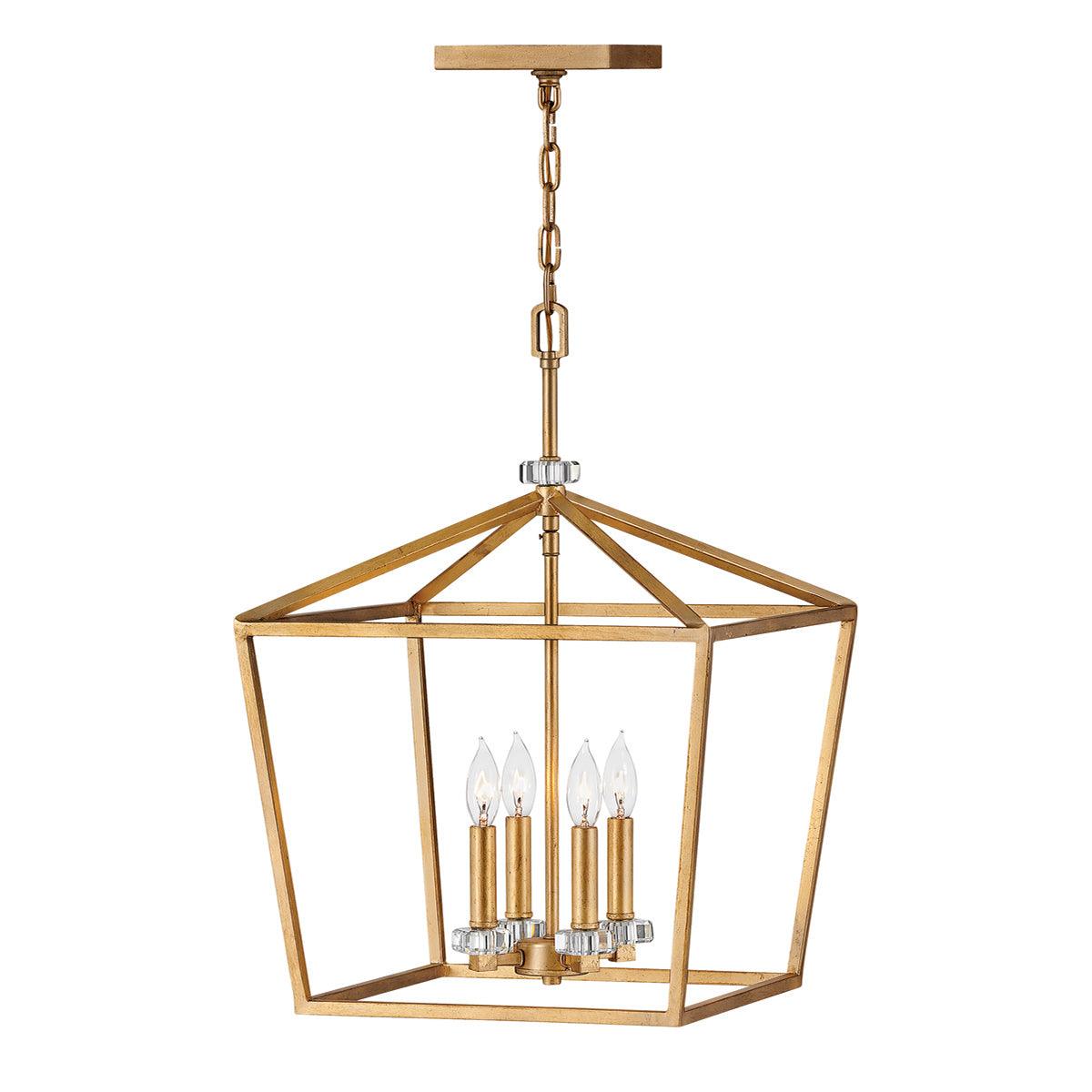 Elstead Lighting - QN-STINSON-4P-L-DBR - Elstead Lighting Quintiesse Collection Stinson 4 Light Large Pendant/ Semi-Flush from the Stinson range. Part Number - QN-STINSON-4P-L-DBR