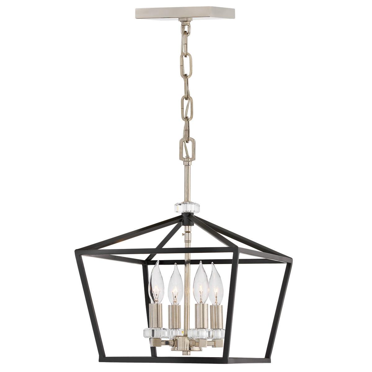 Elstead Lighting - QN-STINSON-4P-M-BK - Elstead Lighting Quintiesse Collection Stinson 4 Light Medium Pendant/ Semi-Flush from the Stinson range. Part Number - QN-STINSON-4P-M-BK