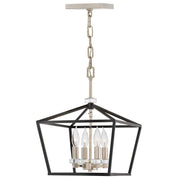 Elstead Lighting - QN-STINSON-4P-M-BK - Elstead Lighting Quintiesse Collection Stinson 4 Light Medium Pendant/ Semi-Flush from the Stinson range. Part Number - QN-STINSON-4P-M-BK