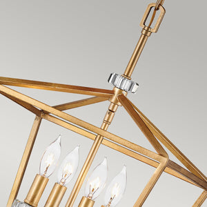 Elstead Lighting - QN-STINSON-4P-M-DBR - Elstead Lighting Quintiesse Collection Stinson 4 Light Medium Pendant/ Semi-Flush from the Stinson range. Part Number - QN-STINSON-4P-M-DBR