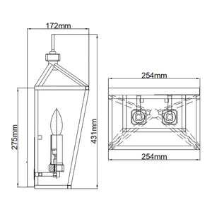 Elstead Lighting - QN-STINSON2-BK - Wall Light