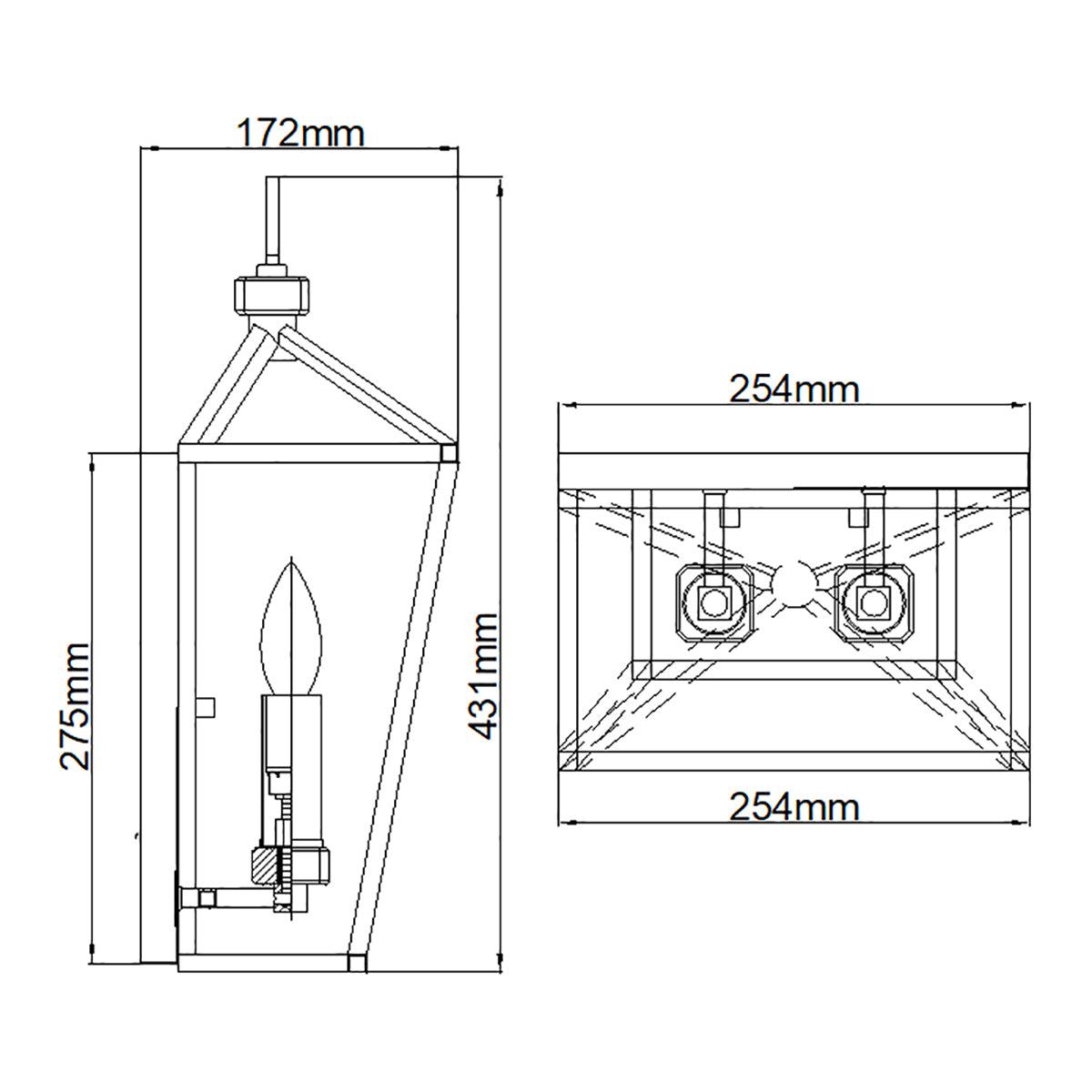 Elstead Lighting - QN-STINSON2-BK - Elstead Lighting Quintiesse Collection Stinson 2 Light Wall Light from the Stinson range. Part Number - QN-STINSON2-BK