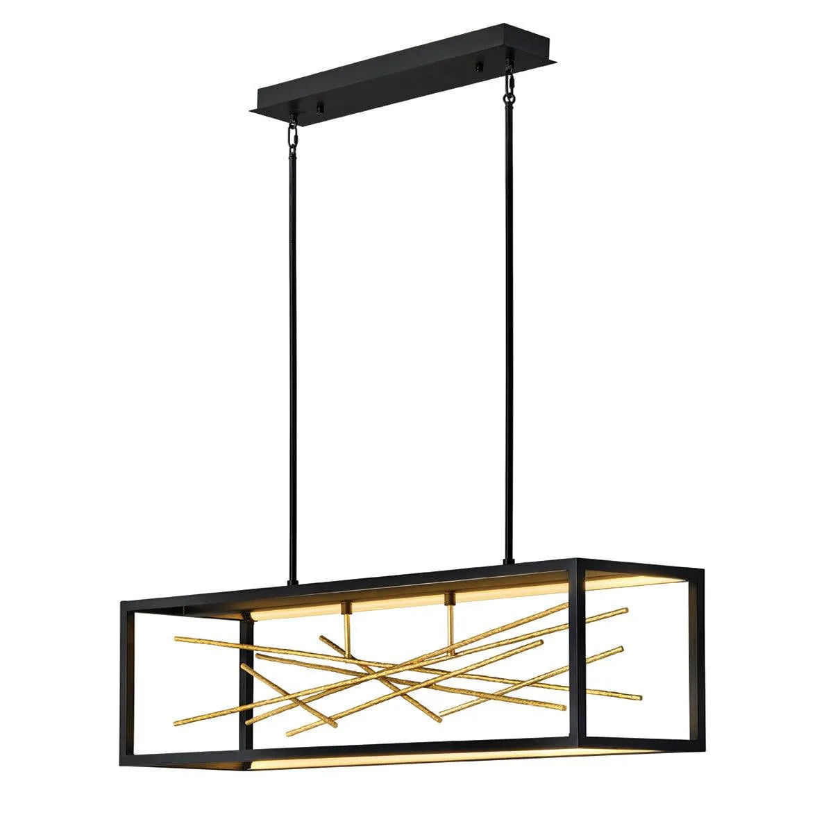 Elstead Lighting - QN-STYX-LED-ISLE-BG - Linear Chandelier