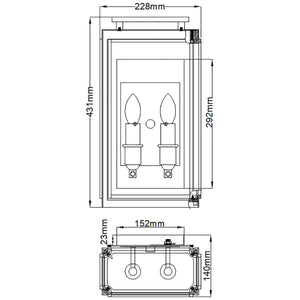 Elstead Lighting - QN-SUTCLIFFE-M-OZ - Outdoor Wall Light