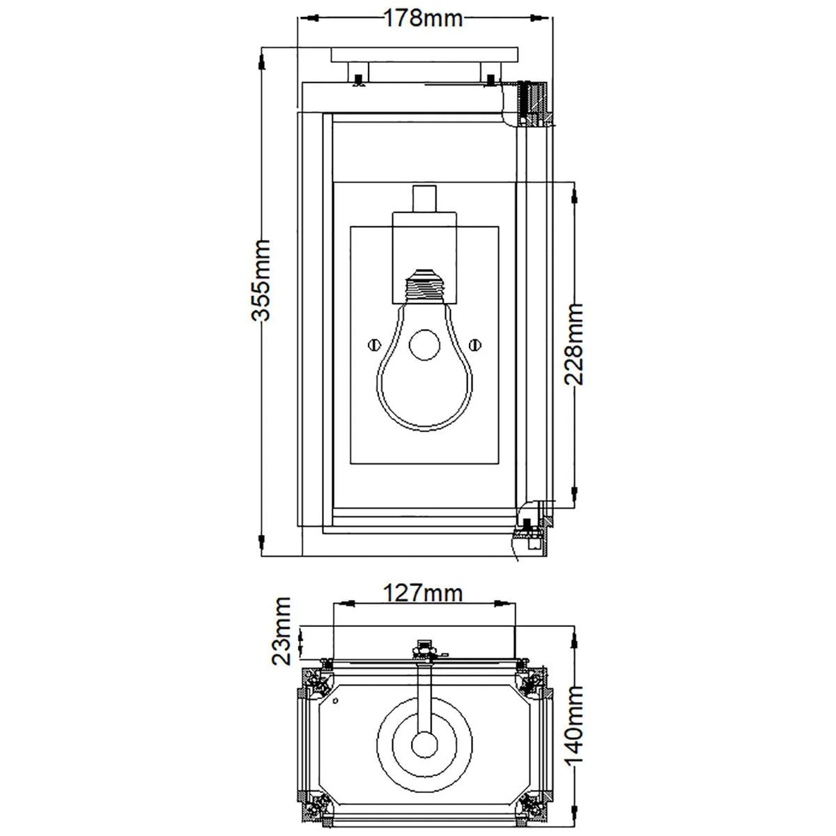 Elstead Lighting - QN-SUTCLIFFE-S-OZ - Outdoor Wall Light