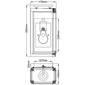 Elstead Lighting - QN-SUTCLIFFE-S-OZ - Outdoor Wall Light