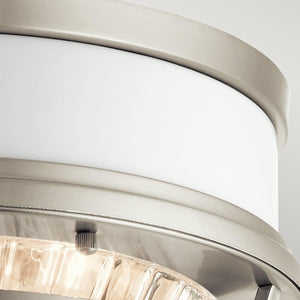 Elstead Lighting - QN-TOLLIS-F-BN - Elstead Lighting Quintiesse Collection Tollis 2 Light Flush Mount from the Tollis range. Part Number - QN-TOLLIS-F-BN