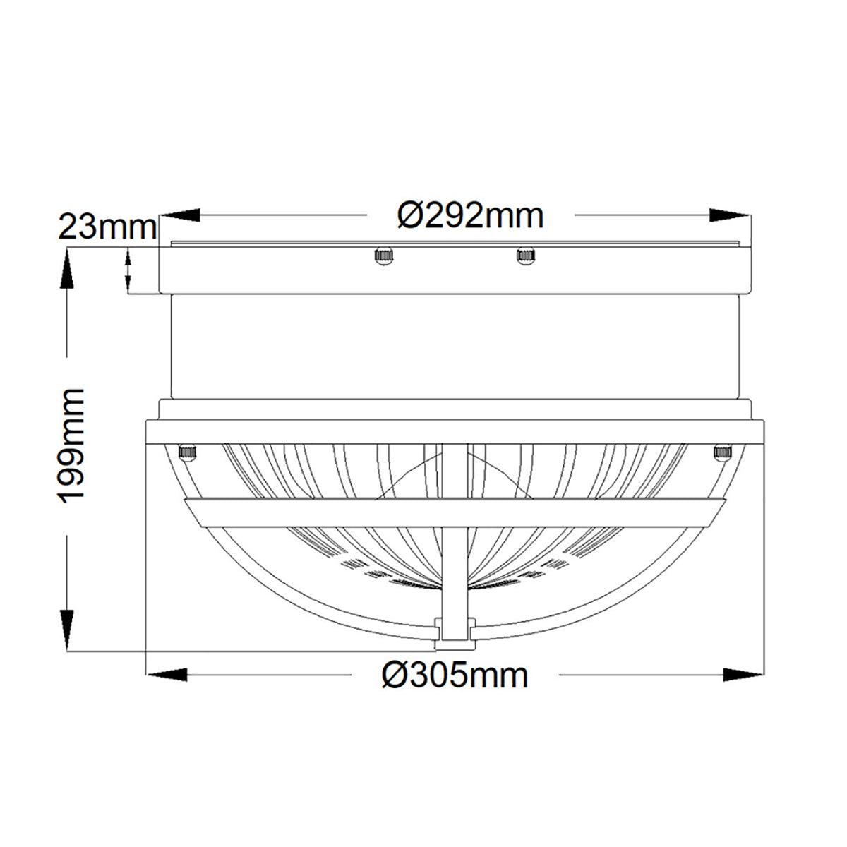 Elstead Lighting - QN-TOLLIS-F-BN - Elstead Lighting Quintiesse Collection Tollis 2 Light Flush Mount from the Tollis range. Part Number - QN-TOLLIS-F-BN