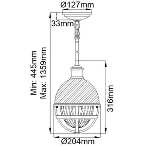 Elstead Lighting - QN-TOLLIS-MP-BN - Pendant