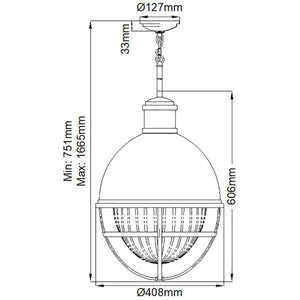 Elstead Lighting - QN-TOLLIS-P-BN - Pendant