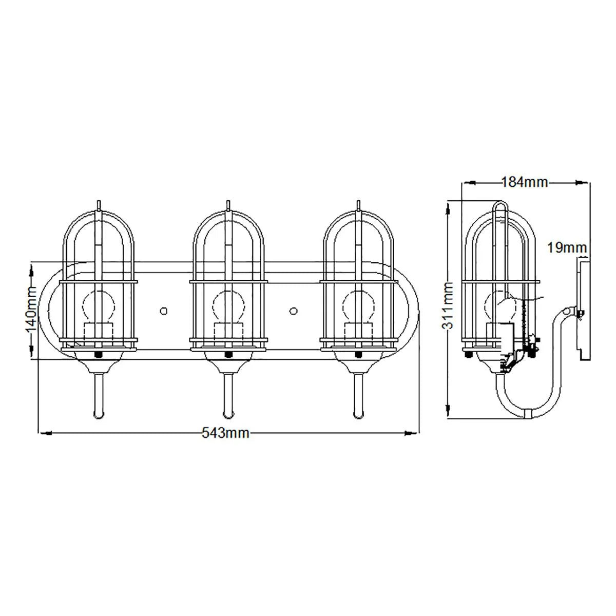 Elstead Lighting - QN-URBANREST3 - Wall Light