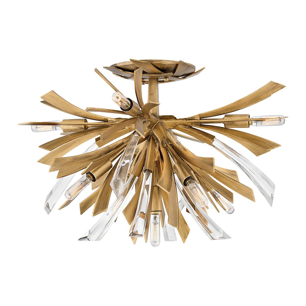 Elstead Lighting - QN-VIDA-9F - Elstead Lighting Quintiesse Collection Vida 9 Light Semi Flush Light from the Vida range. Part Number - QN-VIDA-9F