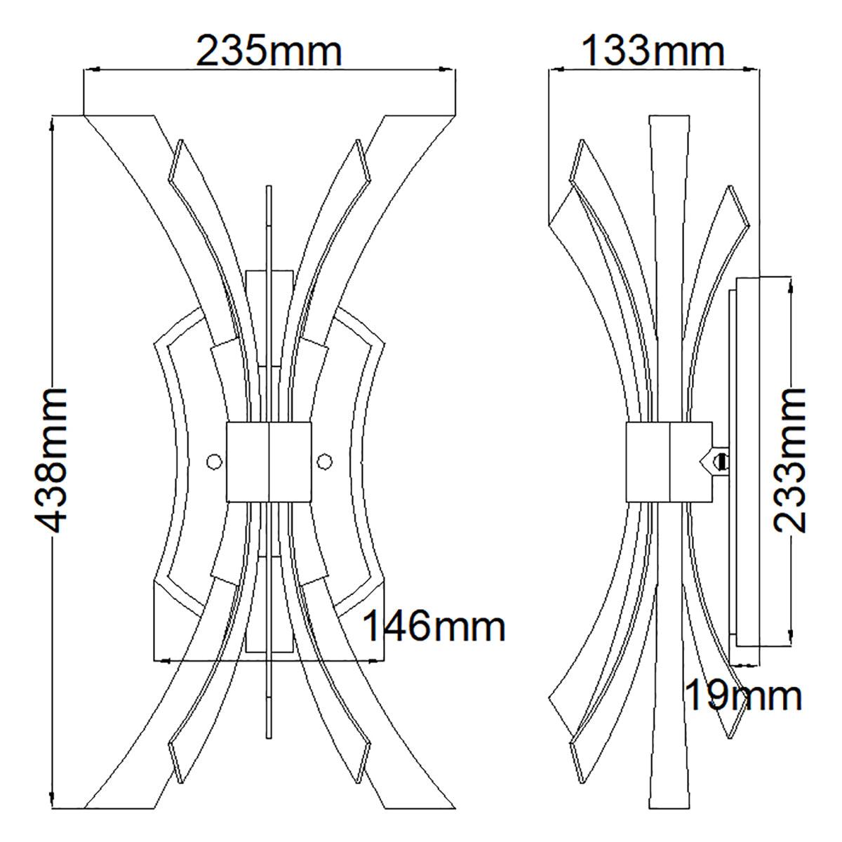 Elstead Lighting - QN-VIDA2 - Elstead Lighting Quintiesse Collection Vida 2 Light Wall Light from the Vida range. Part Number - QN-VIDA2