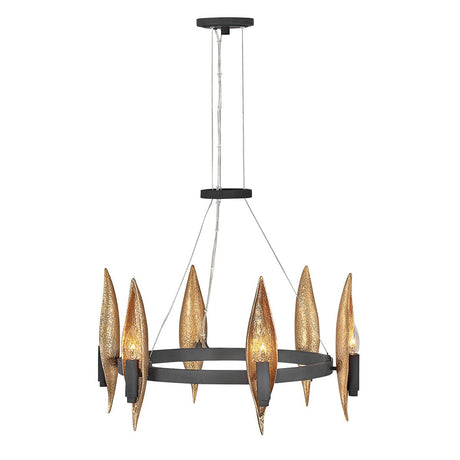 Elstead Lighting - QN-WILLOW6-CBK - Elstead Lighting Quintiesse Collection Willow 6 Light Chandelier from the Willow range. Part Number - QN-WILLOW6-CBK