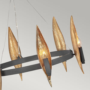 Elstead Lighting - QN-WILLOW6-CBK - Elstead Lighting Quintiesse Collection Willow 6 Light Chandelier from the Willow range. Part Number - QN-WILLOW6-CBK