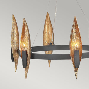 Elstead Lighting - QN-WILLOW6-CBK - Elstead Lighting Quintiesse Collection Willow 6 Light Chandelier from the Willow range. Part Number - QN-WILLOW6-CBK