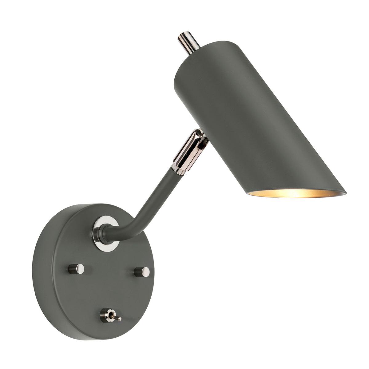 Elstead Lighting - QUINTO1-GPN - Elstead Lighting Wall Light from the Quinto range. Quinto 1 Light Wall Light - Dark Grey Polished Nickel Product Code = QUINTO1-GPN