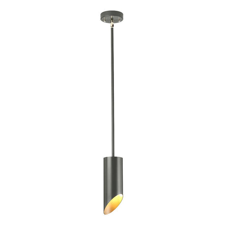 Elstead Lighting - QUINTO1P-GPN - Elstead Lighting Pendant from the Quinto range. Quinto 1 Light Pendant - Dark Grey Polished Nickel Product Code = QUINTO1P-GPN