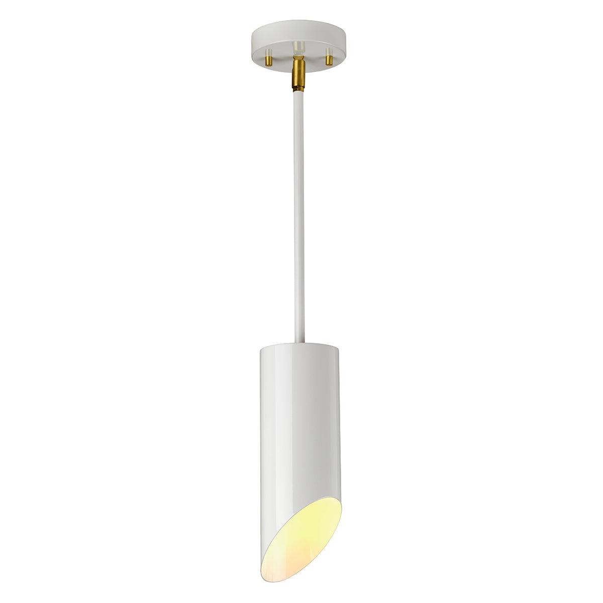 Elstead Lighting - QUINTO1P-WAB - Elstead Lighting Pendant from the Quinto range. Quinto 1 Light Pendant - White Aged Brass Product Code = QUINTO1P-WAB