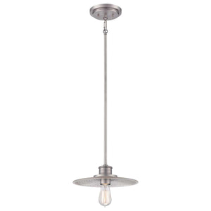 Elstead Lighting - QZ-ADMIRAL-P-AN - Quoizel Pendant from the Admiral range. Admiral 1 Light Mini Pendant - Nickel Product Code = QZ-ADMIRAL-P-AN