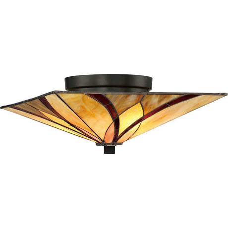 Elstead Lighting - QZ-ASHEVILLE-F - Quoizel Table Lamp from the Asheville range. Asheville 2 Light Flush Product Code = QZ-ASHEVILLE-F