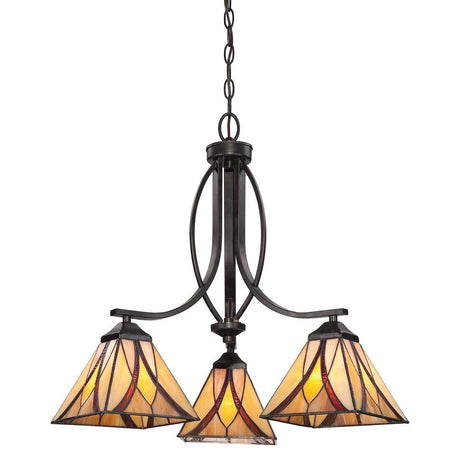 Elstead Lighting - QZ-ASHEVILLE3 - Quoizel Chandelier from the Asheville range. Asheville 3 Light Chandelier Product Code = QZ-ASHEVILLE3