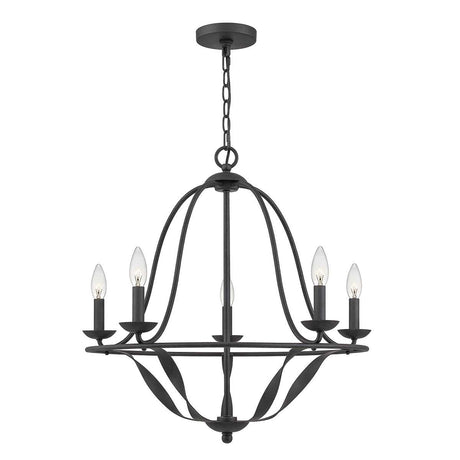 Elstead Lighting - QZ-BRADBURY5-GK - Quoizel Chandelier from the Bradbury range. Bradbury 5 Light Chandelier Product Code = QZ-BRADBURY5-GK