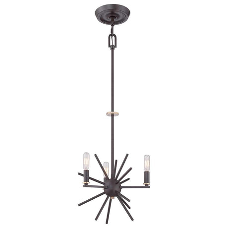 Elstead Lighting - QZ-CARNEGIE3 - Quoizel Chandelier from the Carnegie range. Carnegie 3 Light Chandelier Product Code = QZ-CARNEGIE3