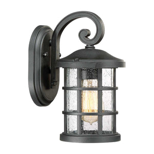 Elstead Lighting - QZ-CRUSADE-S-BLK - Outdoor Wall Light