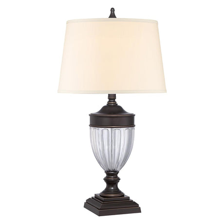 Elstead Lighting - QZ-DENNISON-PB - Quoizel Table Lamp from the Dennison range. Dennison 1 Light Table Lamp - Paladian Bronze Product Code = QZ-DENNISON-PB