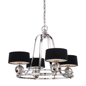 Elstead Lighting - QZ-GOTHAM4 - Quoizel Chandelier from the Gotham range. Gotham 4 Light Chandelier Product Code = QZ-GOTHAM4