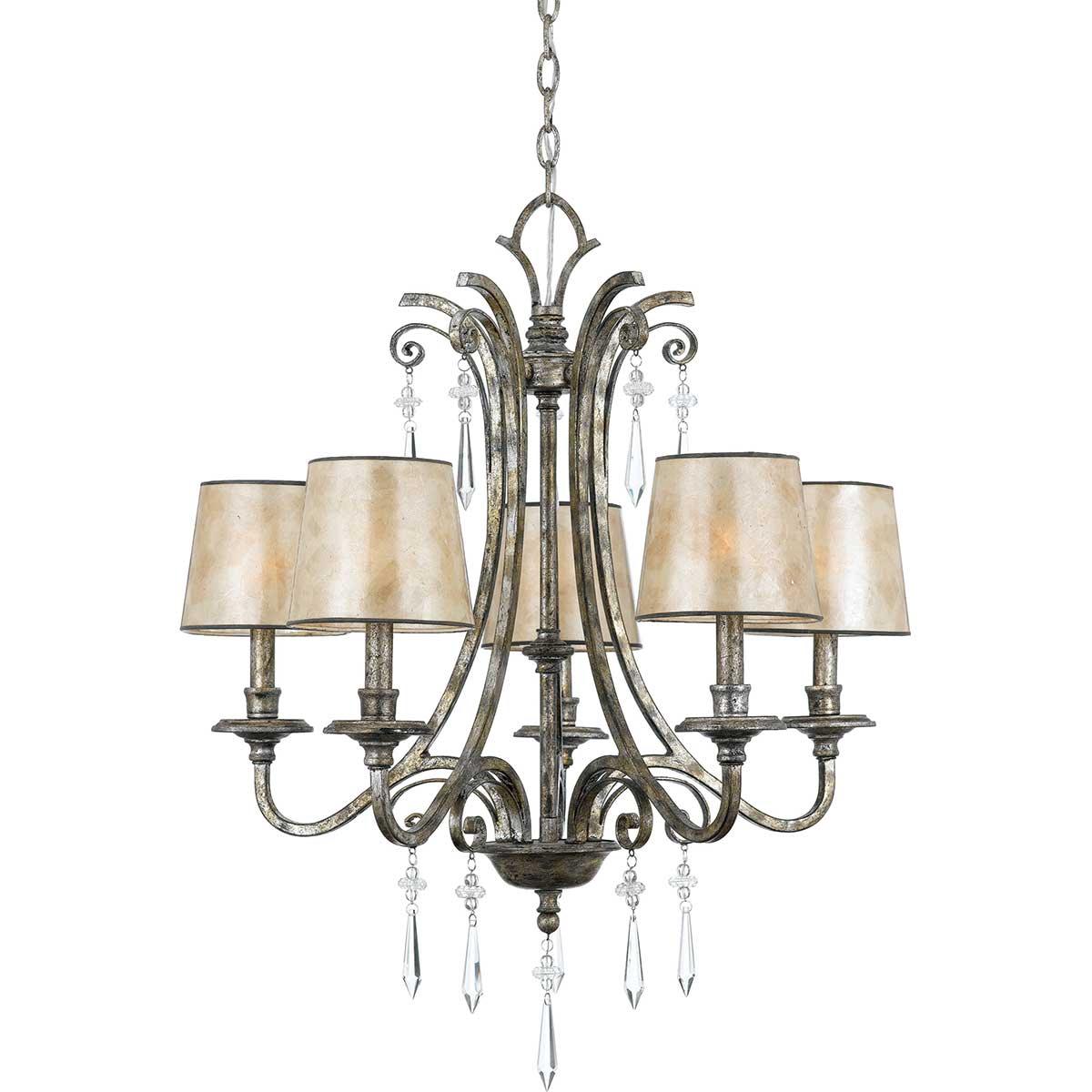 Elstead Lighting - QZ-KENDRA5 - Quoizel Chandelier from the Kendra range. Kendra 5 Light Chandelier Product Code = QZ-KENDRA5