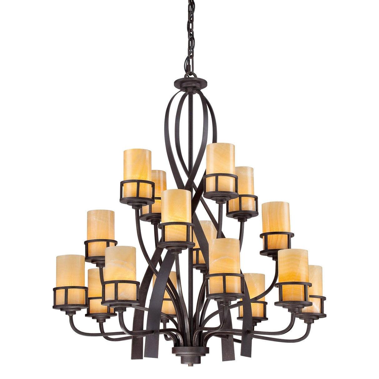 Elstead Lighting - QZ-KYLE16 - Quoizel Chandelier from the Kyle range. Kyle 16 Light Chandelier Product Code = QZ-KYLE16